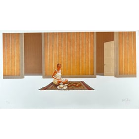 William Baggett Travel Fantasy Hand Signed Lithograph