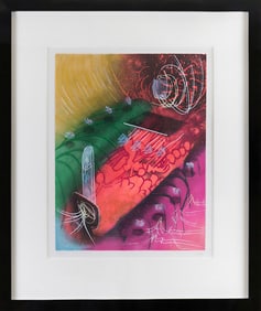 Roberto Matta Season in Hell Attire le Gai Venin Hand Signed Etching and Aquatint