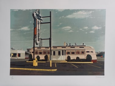 John Baeder Yankee Clipper Hand Signed Screenprint