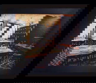 Andre Renoux Interior Van Gogh Hand Signed Serigraph Photorealism