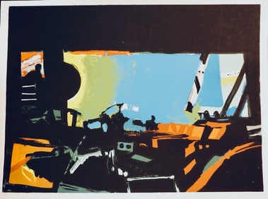 John Hultberg Wide Window II Hand Signed Serigraph