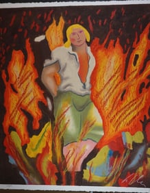 Sandro Chia Untitled #10 Hand Signed Etching