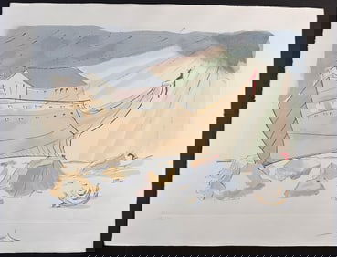 Salvador Dali Our Historical Heritage Noah’s Ark Hand Signed Numbered Etching