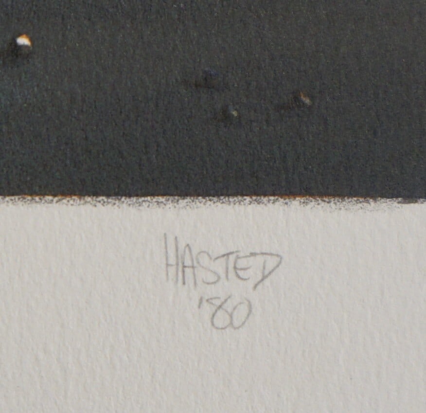 Michael Hasted Random Selection Hand Signed Lithograph - 2