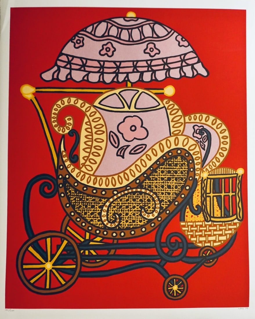 William Nelson Copley “CPLY?? Baby Buggy Hand Signed Serigraph (1 of 2)