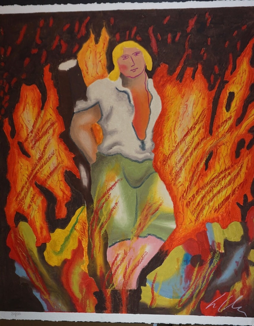 Sandro Chia Untitled #10 Hand Signed Etching (1 of 3)