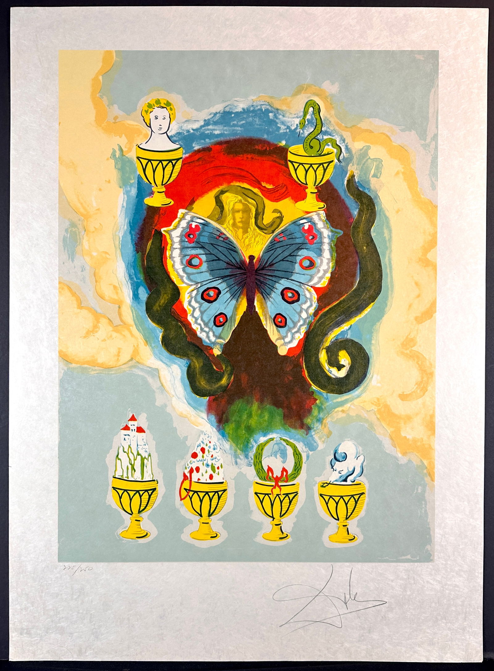 Salvador Dali Wealth, Health Fame and Love Hand Signed Numbered Lithograph Dali Archives Certified (1 of 5)