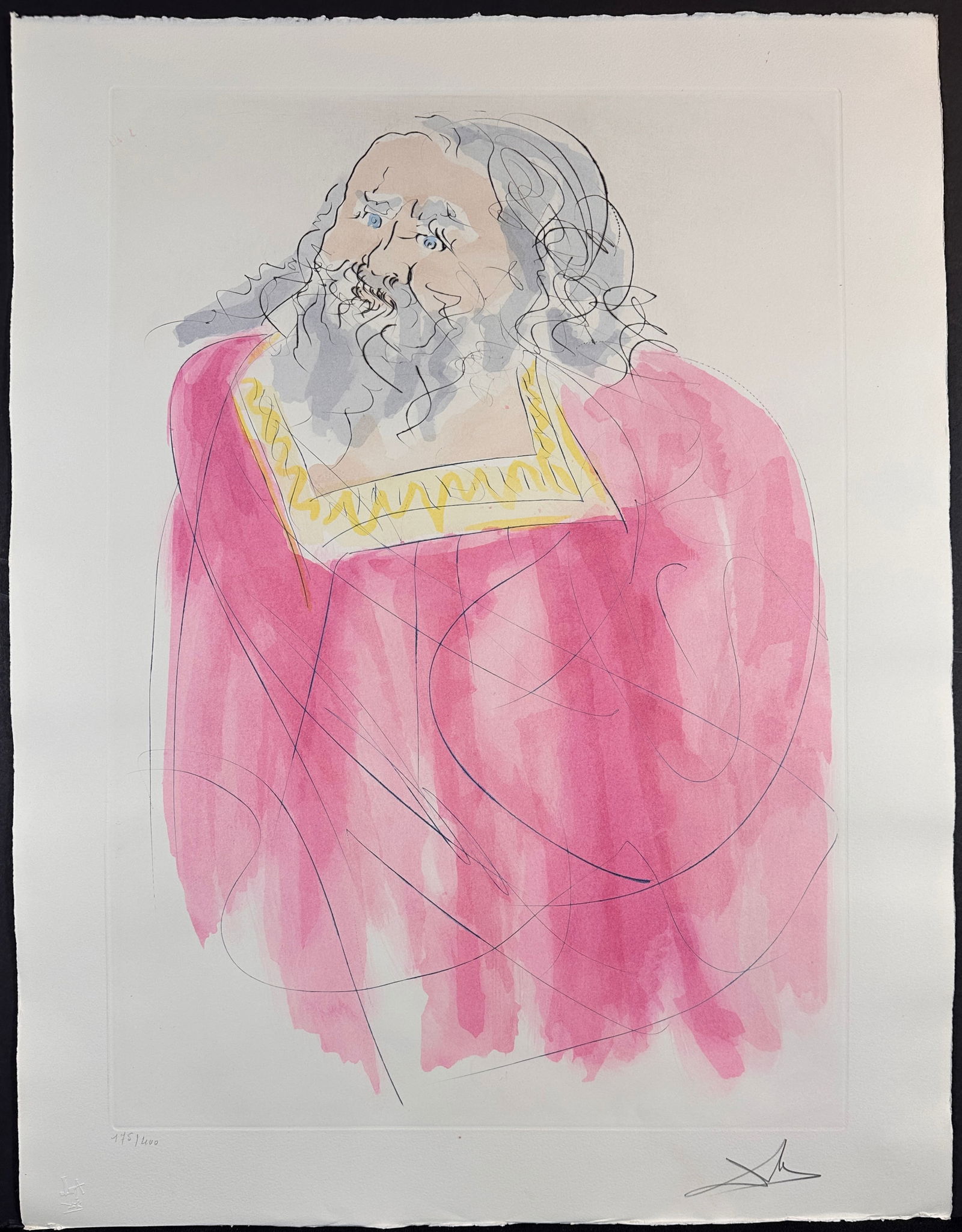 Salvador Dali Our Historical Heritage Jeremiah Hand Signed Numbered Etching (1 of 5)