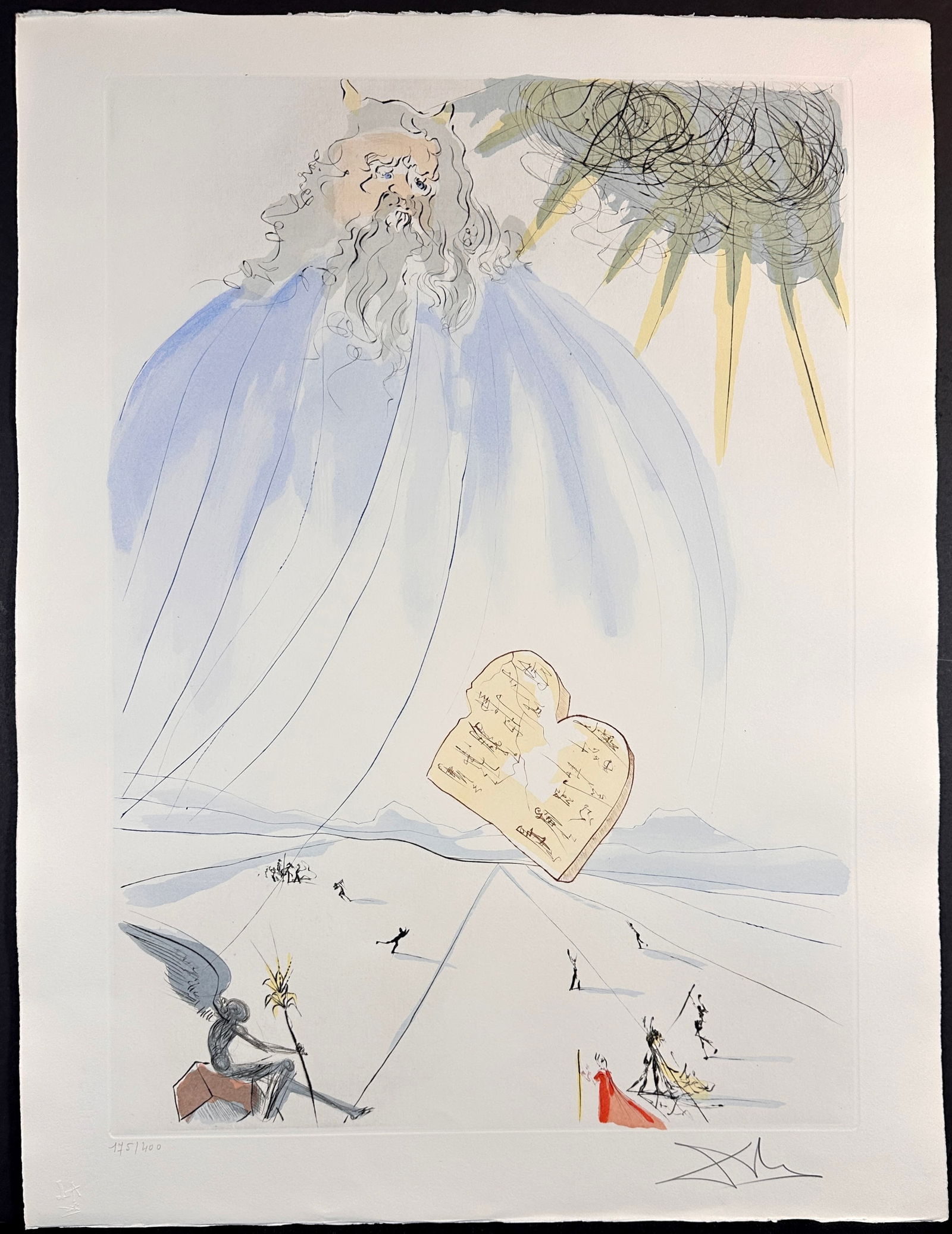 Salvador Dali Our Historical Heritage Moses Hand Signed Numbered Etching (1 of 4)