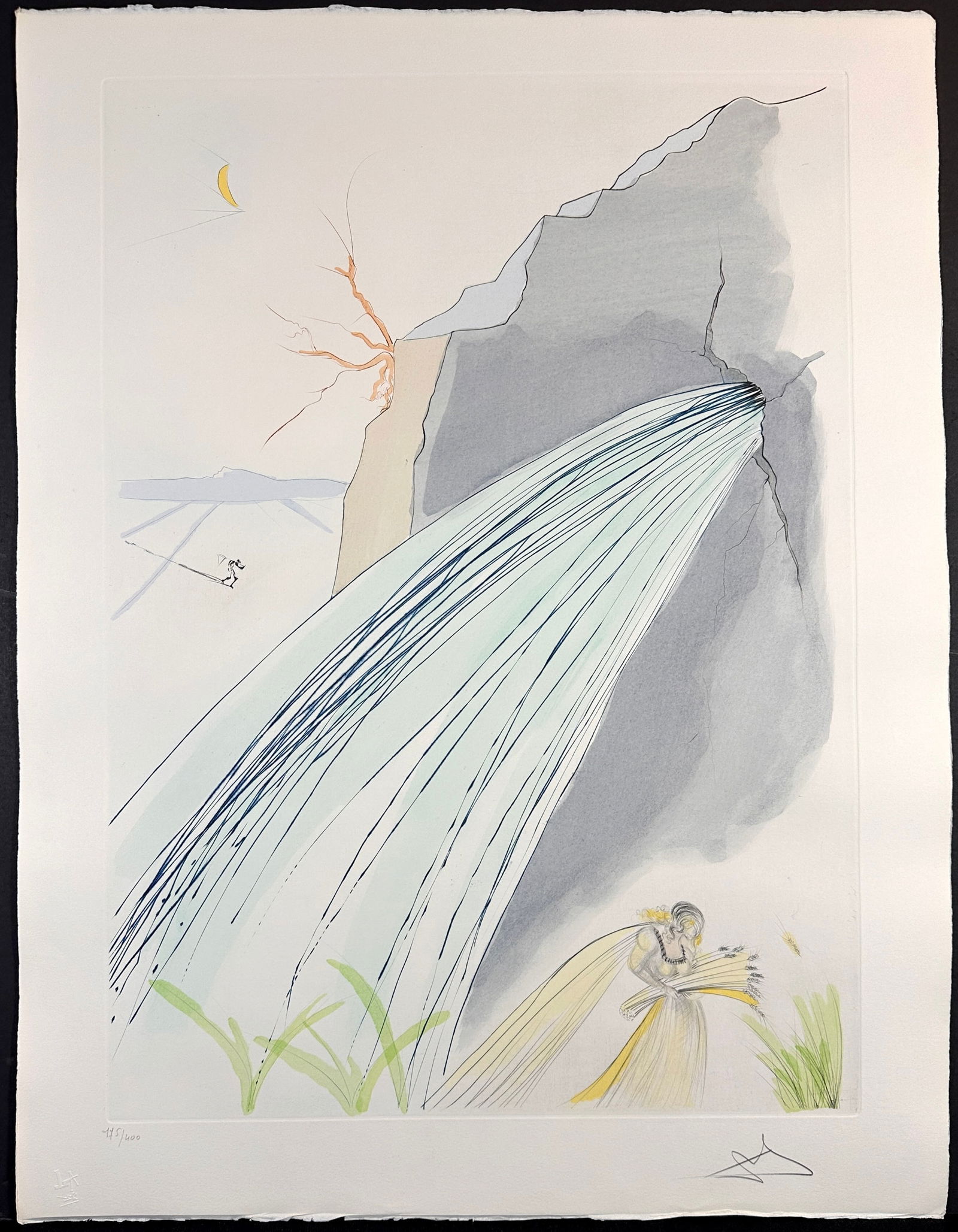 Salvador Dali Our Historical Heritage The Rock Hand Signed Numbered Etching (1 of 5)