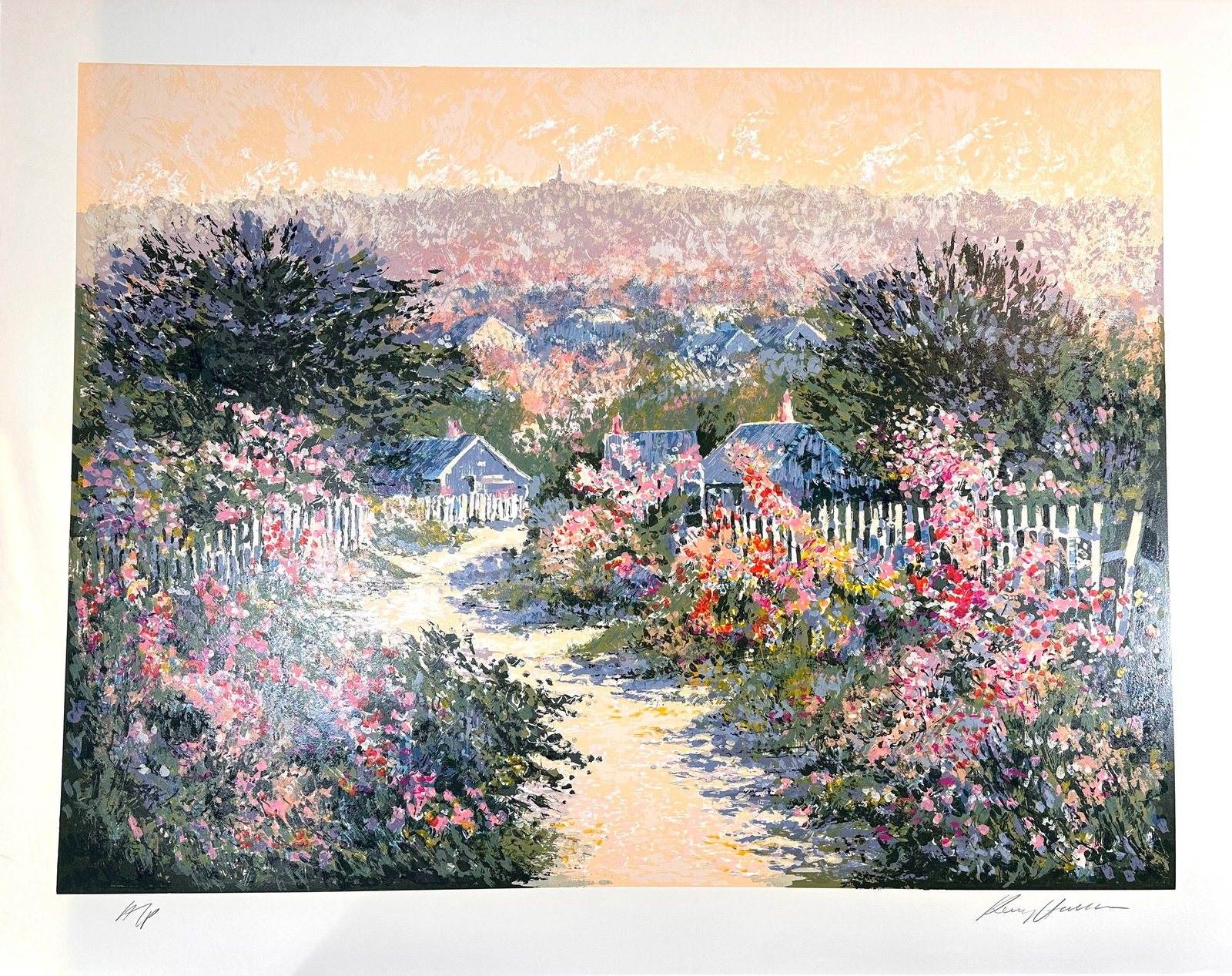 Kerry Hallam Reign of Roses Hand Signed Werigraph (1 of 3)