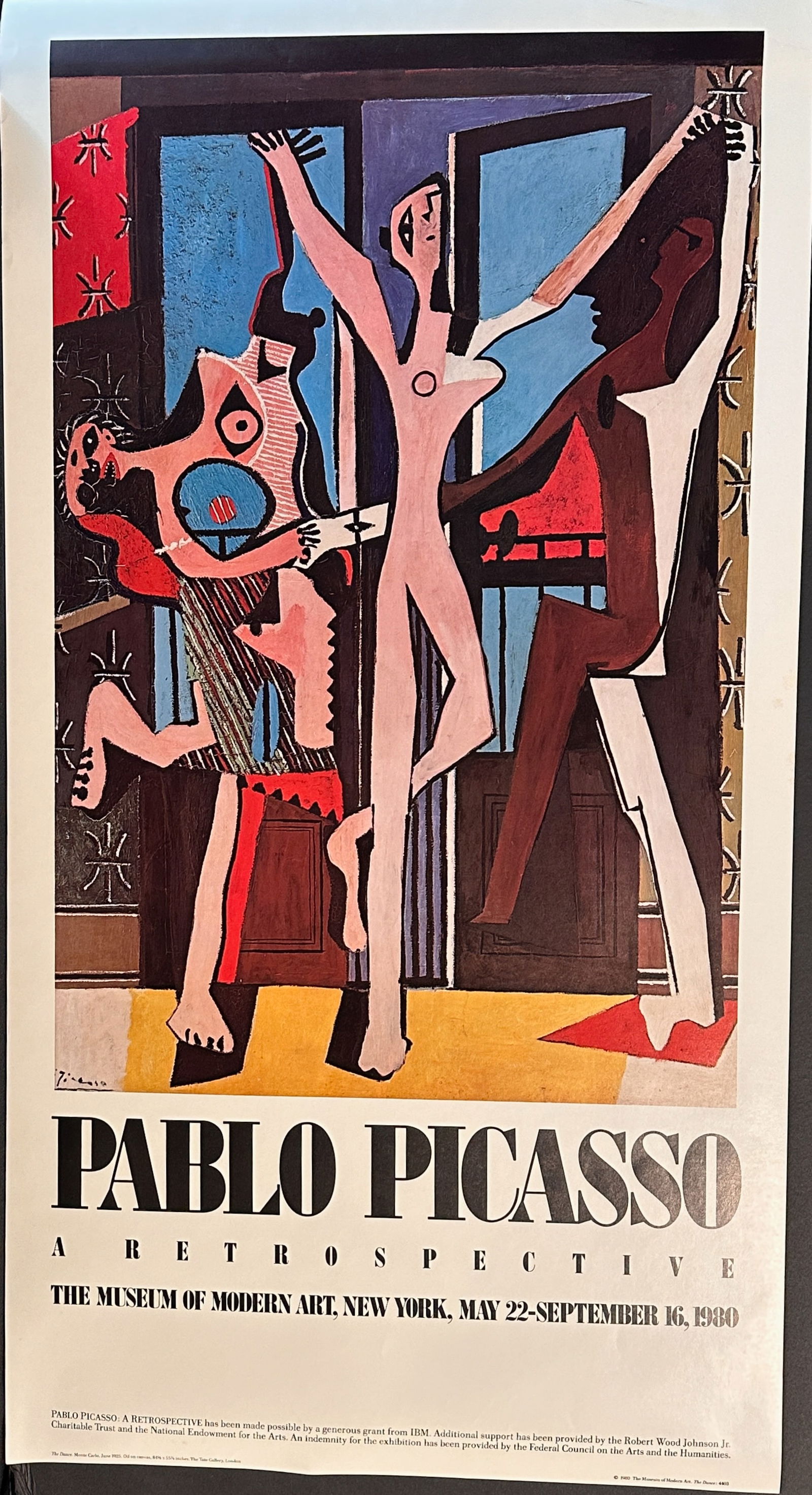Pablo Picasso A Retrospective The Museum of Modern Art 1980 (2): Artist: Pablo Picasso Title: A Retrospective The Museum of Modern Art, New York, May 22 - September 16, 1980 (2) Dimensions: 36 in x 19.5 in Medium:Poster Condition: Very Good for the age of the poste