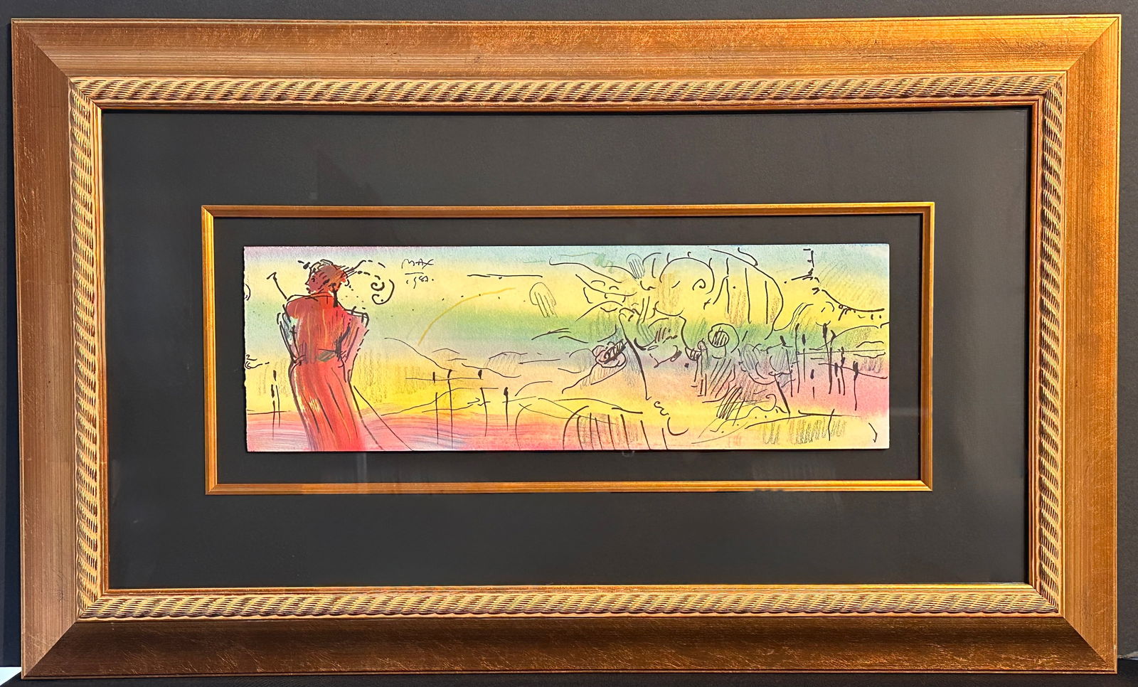 Peter Max Original Watercolor on Paper (1 of 6)