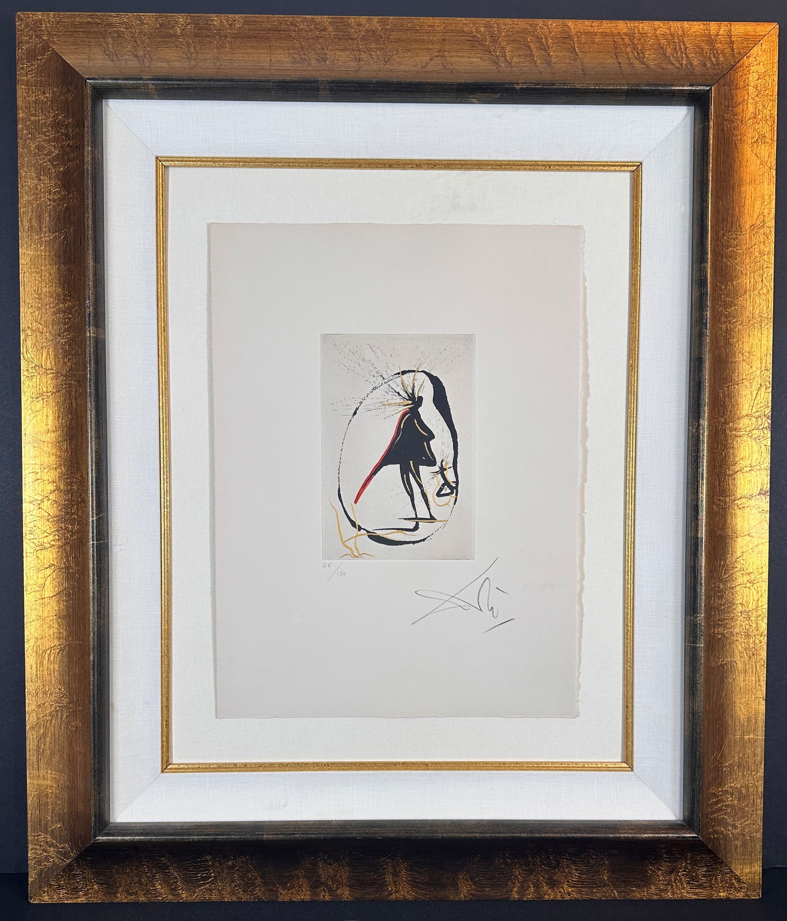 Salvador Dali Faust Vignettes Mephisto (Le Cercle Magique) Hand Signed Numbered Etching Certified (1 of 5)
