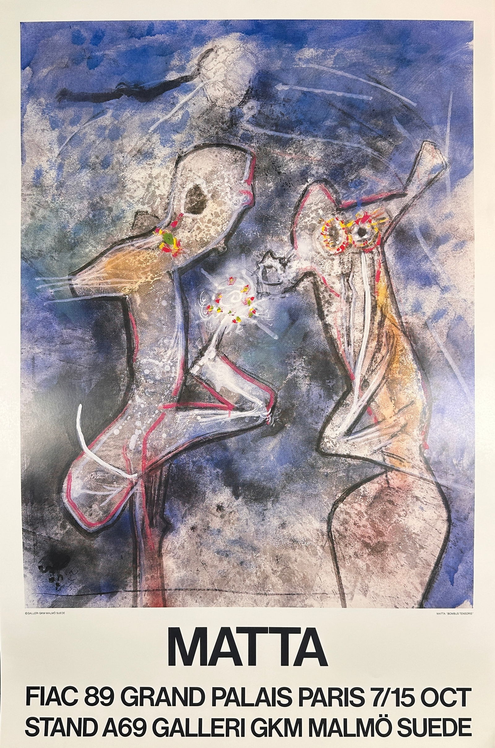 Roberto Matta Fiac 89 Grand Palais Paris 7/15 Oct Poster (1 of 3)