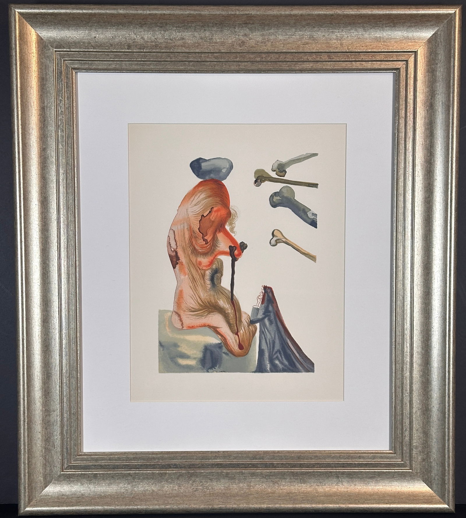 Salvador Dali Divine Comedy Hell Canto 20 Decomposition Framed (1 of 2)