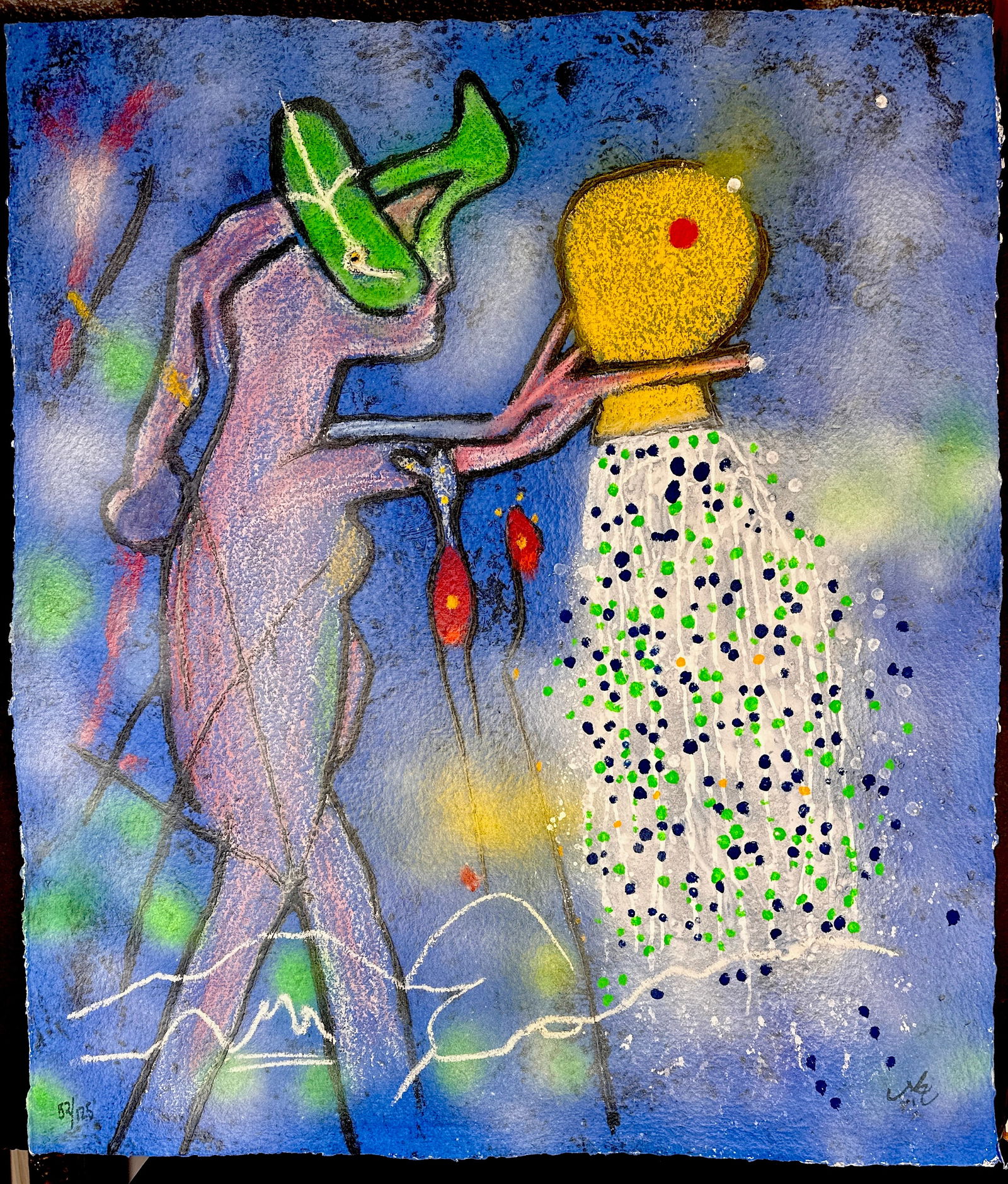 Roberto Matta La Dulce Aqua Vita Hand Signed Numbered Carborundum Etching (1 of 4)