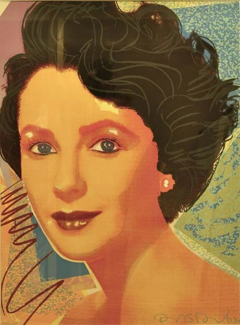 Richard Duardo Elizabeth Taylor Hand Signed Numbered Serigraph (1 of 2)