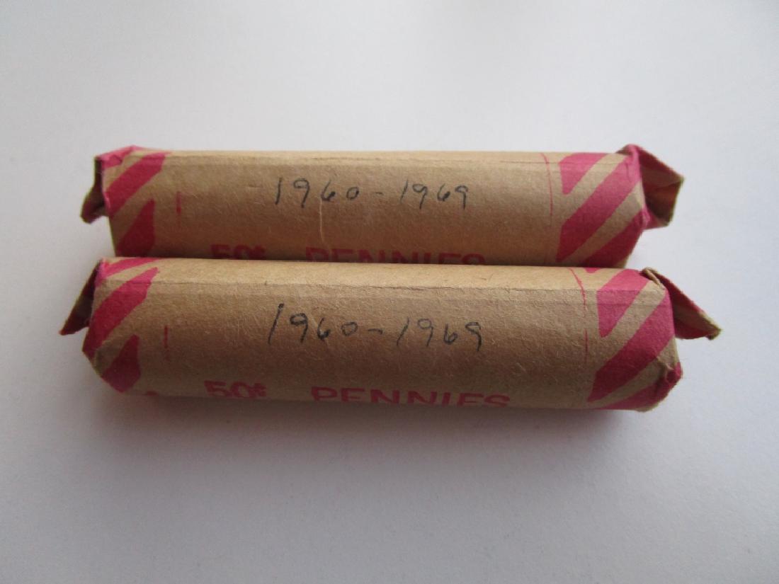 Lot of 2 Rolls of Pennies 1960-1969 & 1960-1969 (1 of 1)