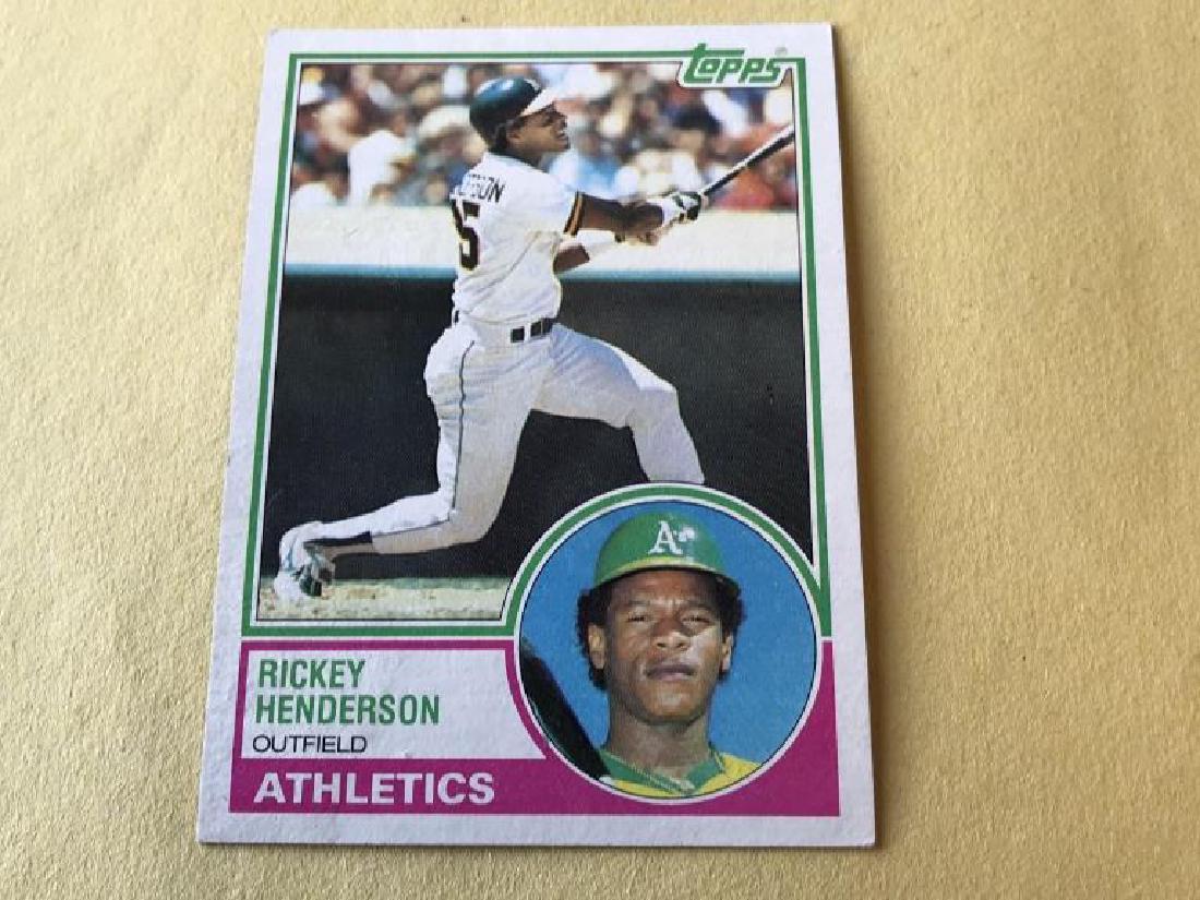 RICKEY HENDERSON 1983 Topps Baseball Card (1 of 2)