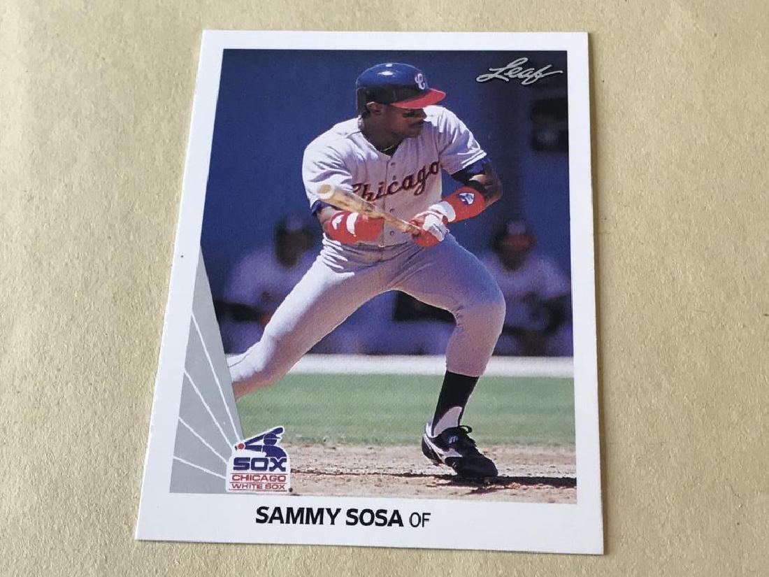 SAMMY SOSA 1990 Leaf ROOKIE Baseball Card (1 of 2)