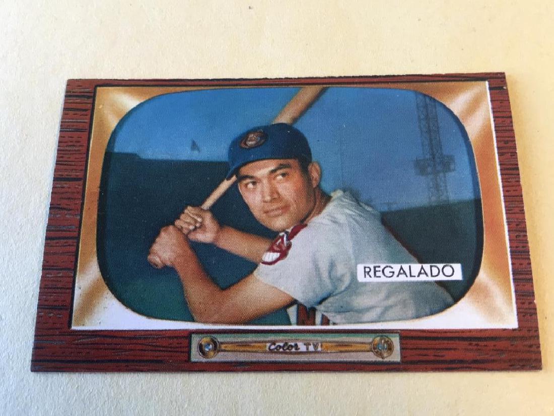 RUDY REGALADA Indians 1955 Bowman Baseball Card (1 of 2)