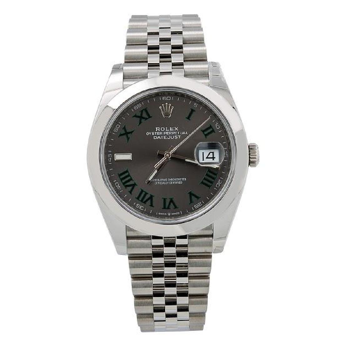 ROLEX DATEJUST II 126300 41MM SILVER DIAL WITH (1 of 6)
