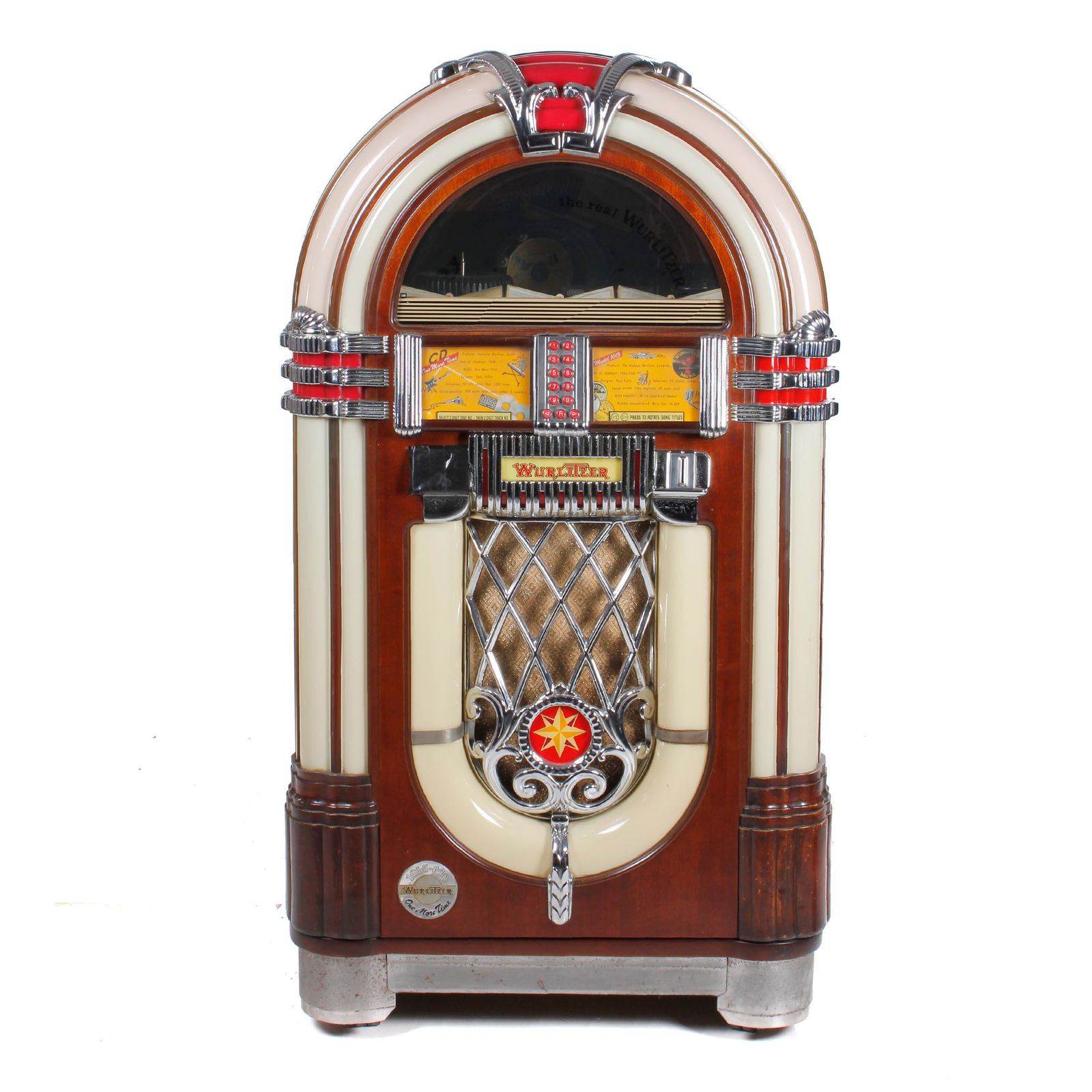 GERMAN RECORD PLAYER MODEL "JUKEBOX WURLITZER 1015", (1 of 5)