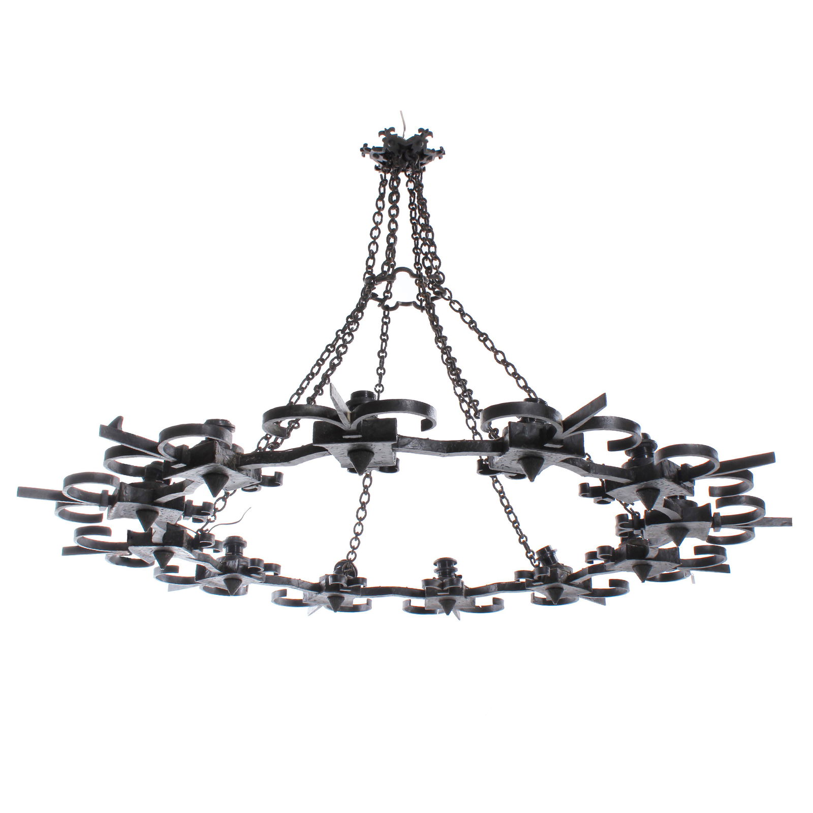 ATTRIBUTED TO VALENTÍ. SPANISH CELING LAMP, MID (1 of 4)