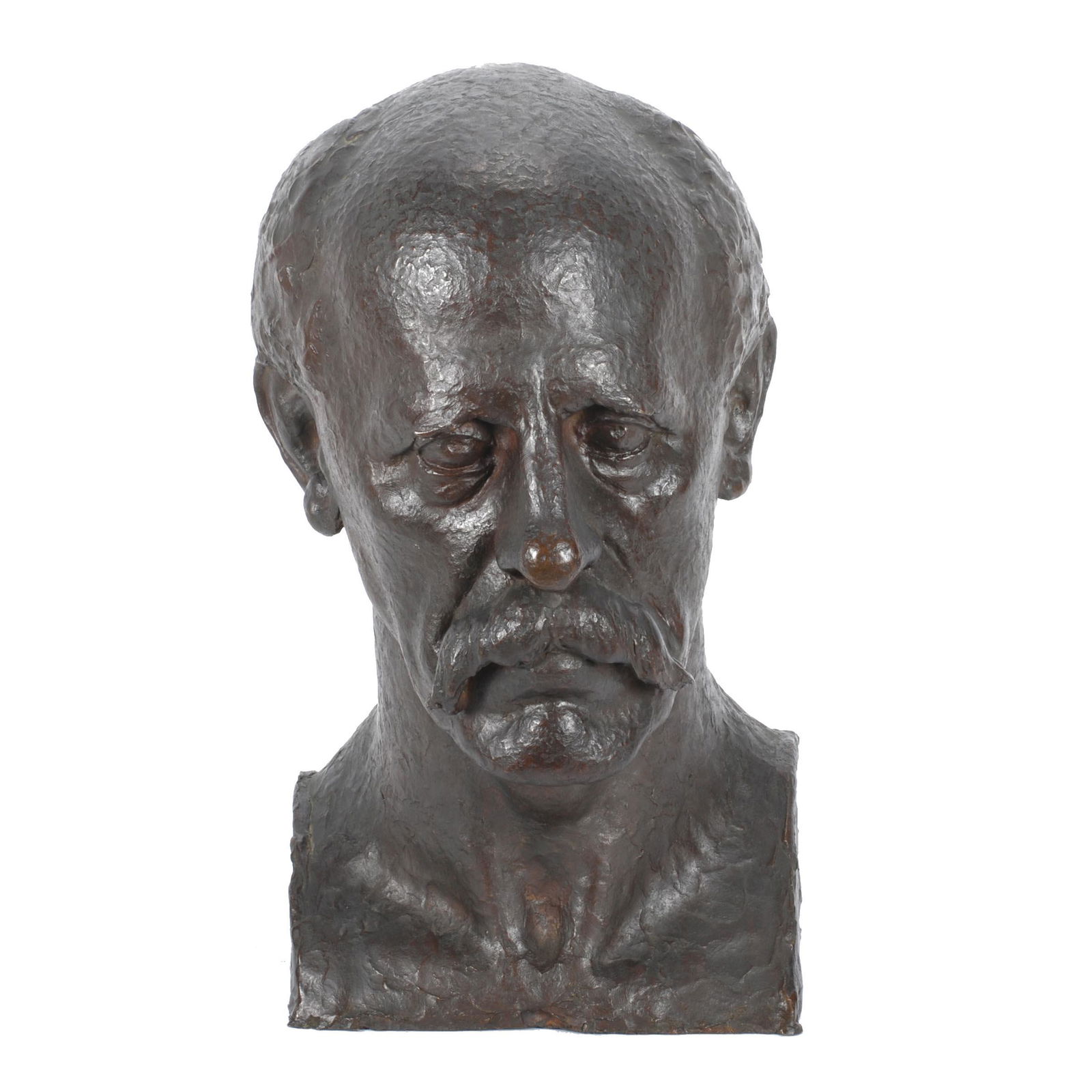 PEDRO MEYLAN (1890-1954). "BUSTO DE HOMBRE CON BIGOTE", (1 of 8)