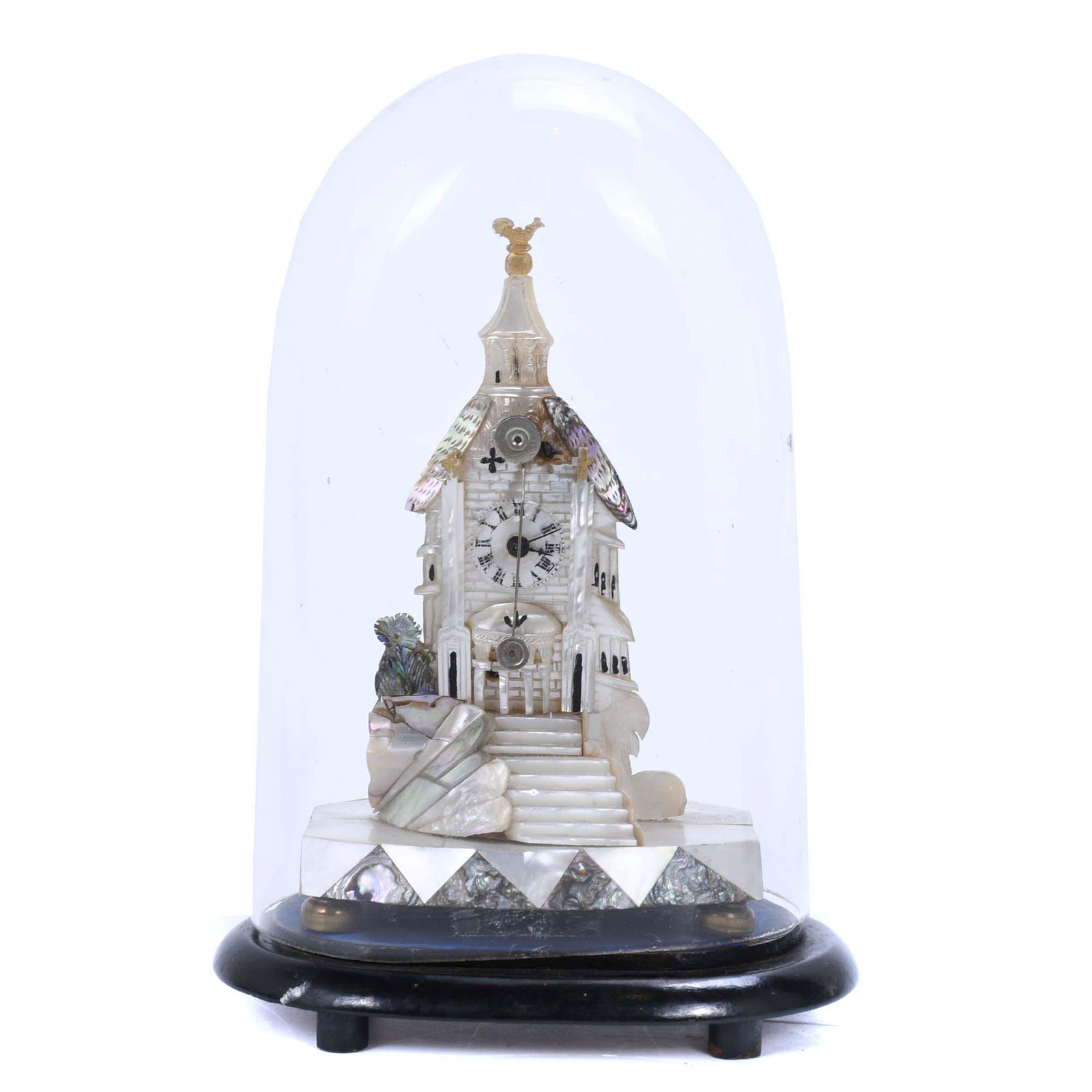 SMALL EUROPEAN TABLE CLOCK, 20TH CENTURY. (1 of 5)