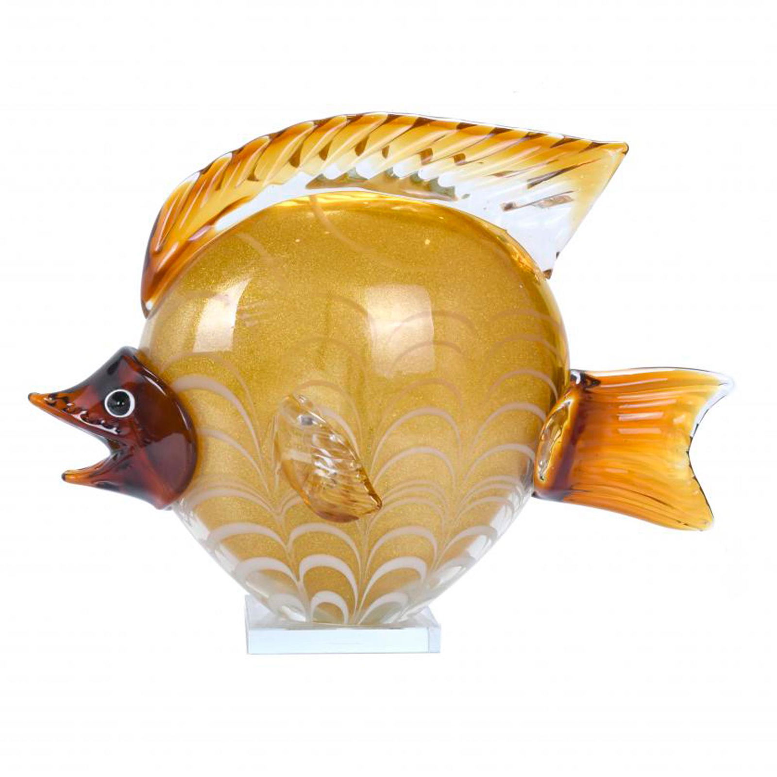 ITALIAN LARGE DECORATIVE FISH, 20TH CENTURY. (1 of 5)