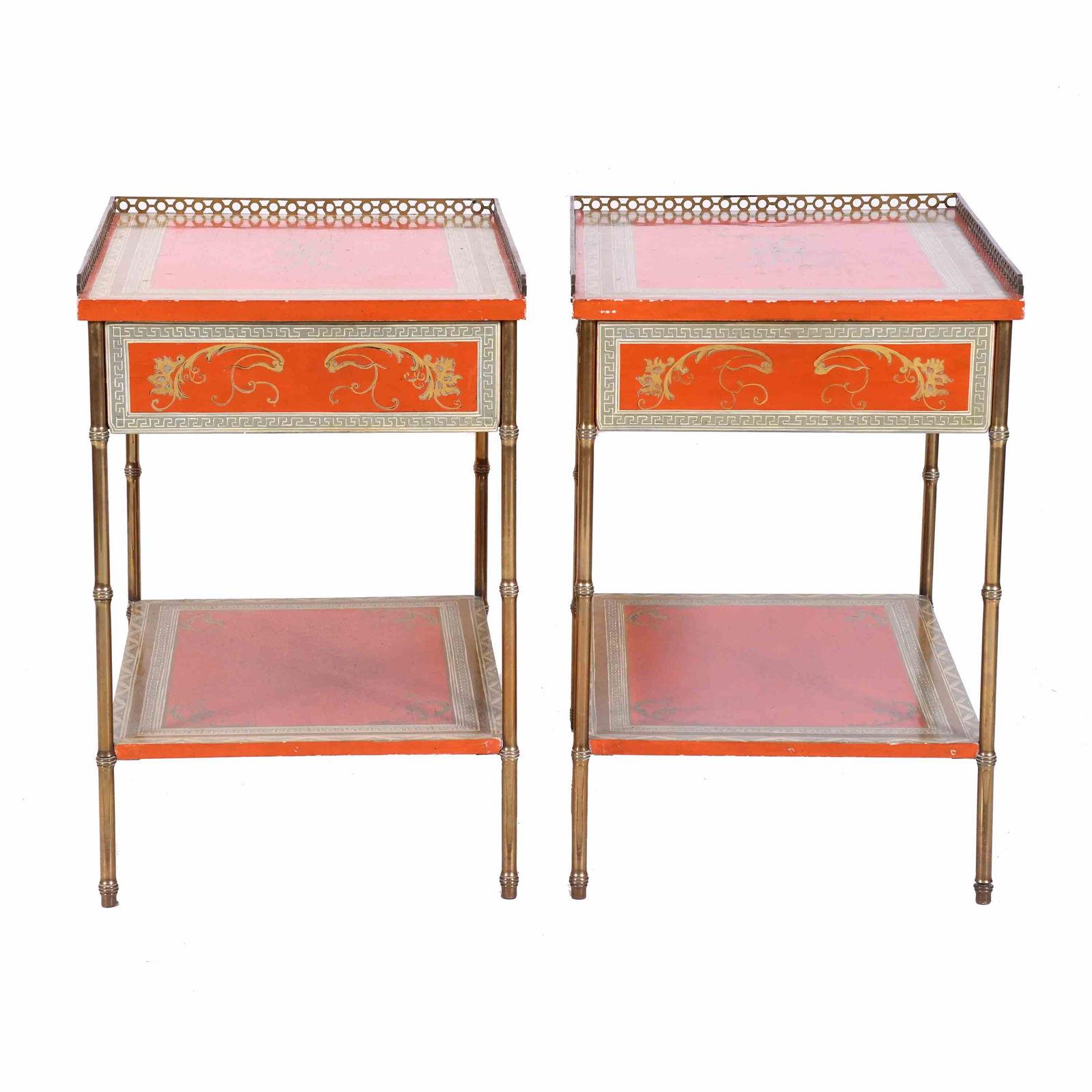 AFER MODELS BY MAISON JANSEN. PAIR OF SIDE TABLES, CIRCA 1950. (1 of 4)