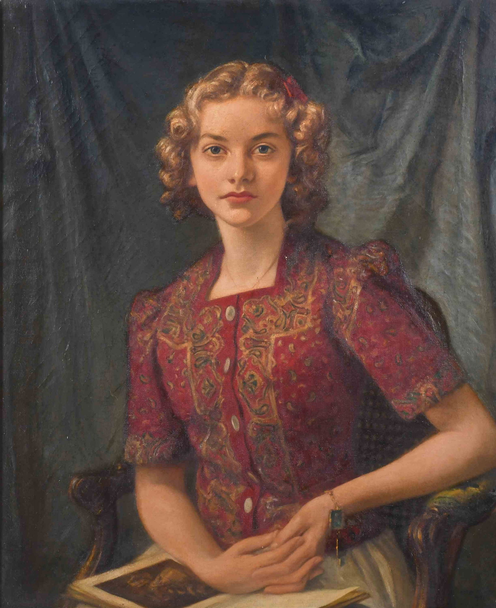 PETER ALEXANDER HAY (1866-1952). "PORTRAIT OF A GIRL", 1939. (1 of 8)