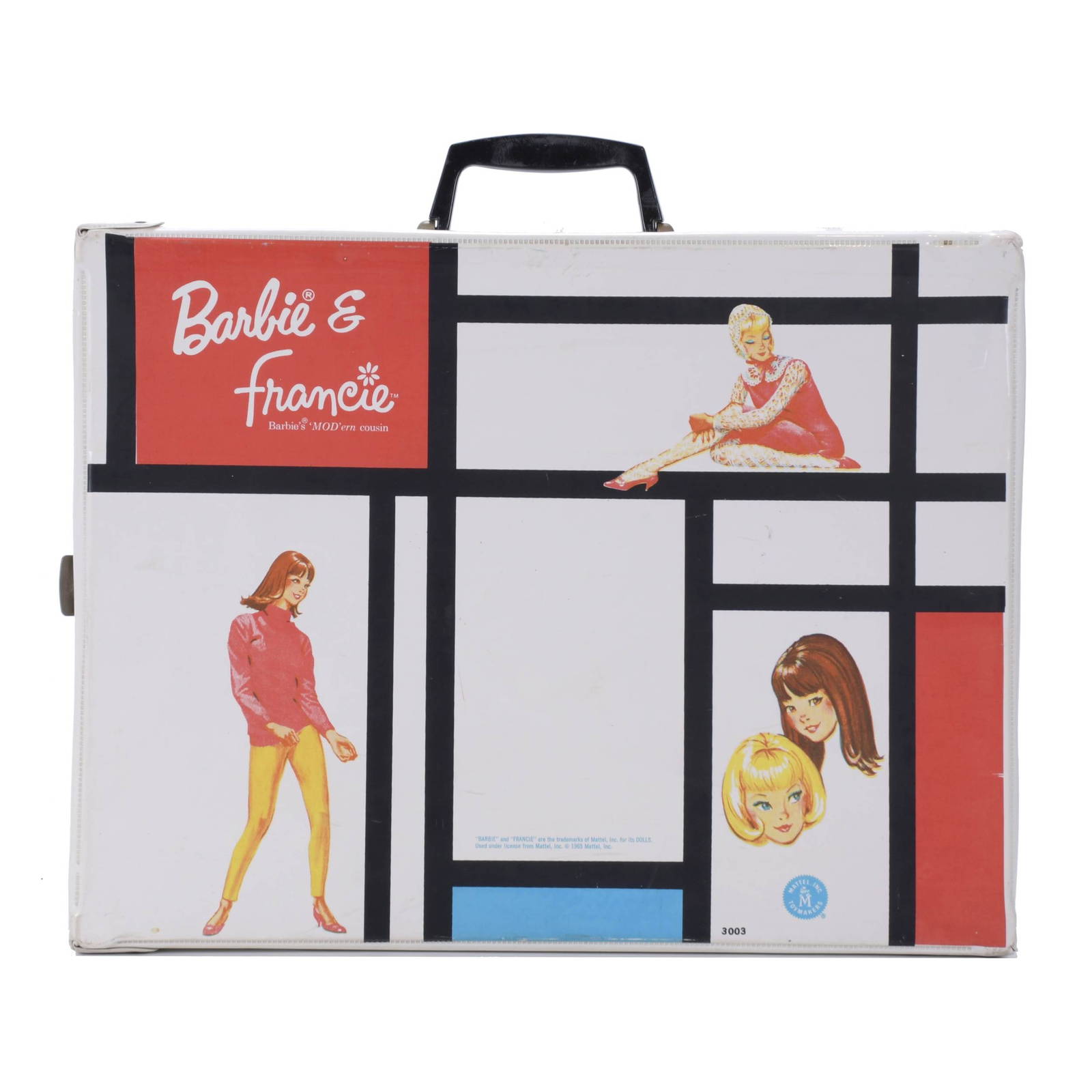 Mattel. Briefcase For Barbie Doll And Francie Doll With Accessories