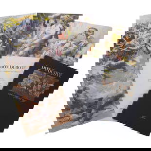 "DON QUIJOTE, IDEAS E IMÃGENES".: Publisher FMR, 2004. It comprises a folder with a certificate of authenticity issued by Antonio de Felipe, with original work in mixed media, lithograph and silkscreen, with a limited edition, no. 20