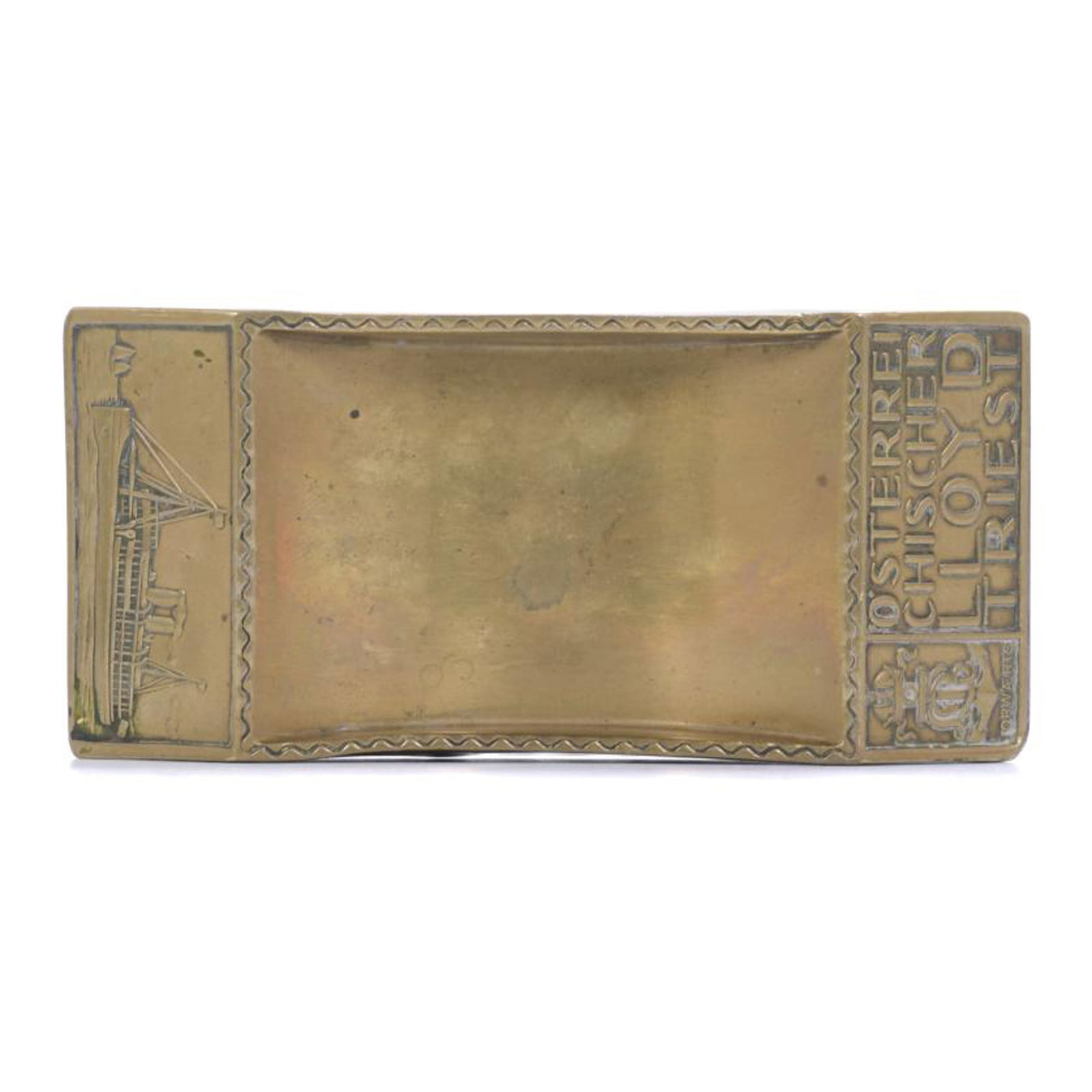 JOSEM HOFFMANN ASHTRAY. OSTERREICHISCHER LLOYD TRIESTE, WIENER WERKSTÄTTE, CIRCA 1909 (1 of 10)