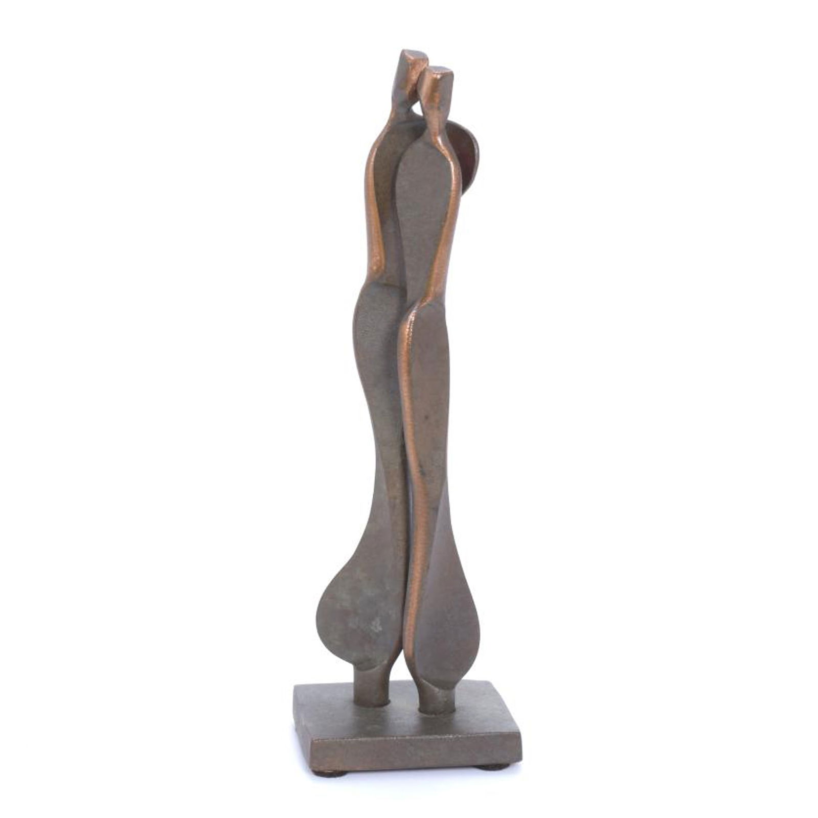 BORIS KRAMER (1969). SCULPTURE FROM THE SERIES "PARTNERS", "INTIMACY" MODEL.: Metal. Signature and label on the base. Height 25 cm.