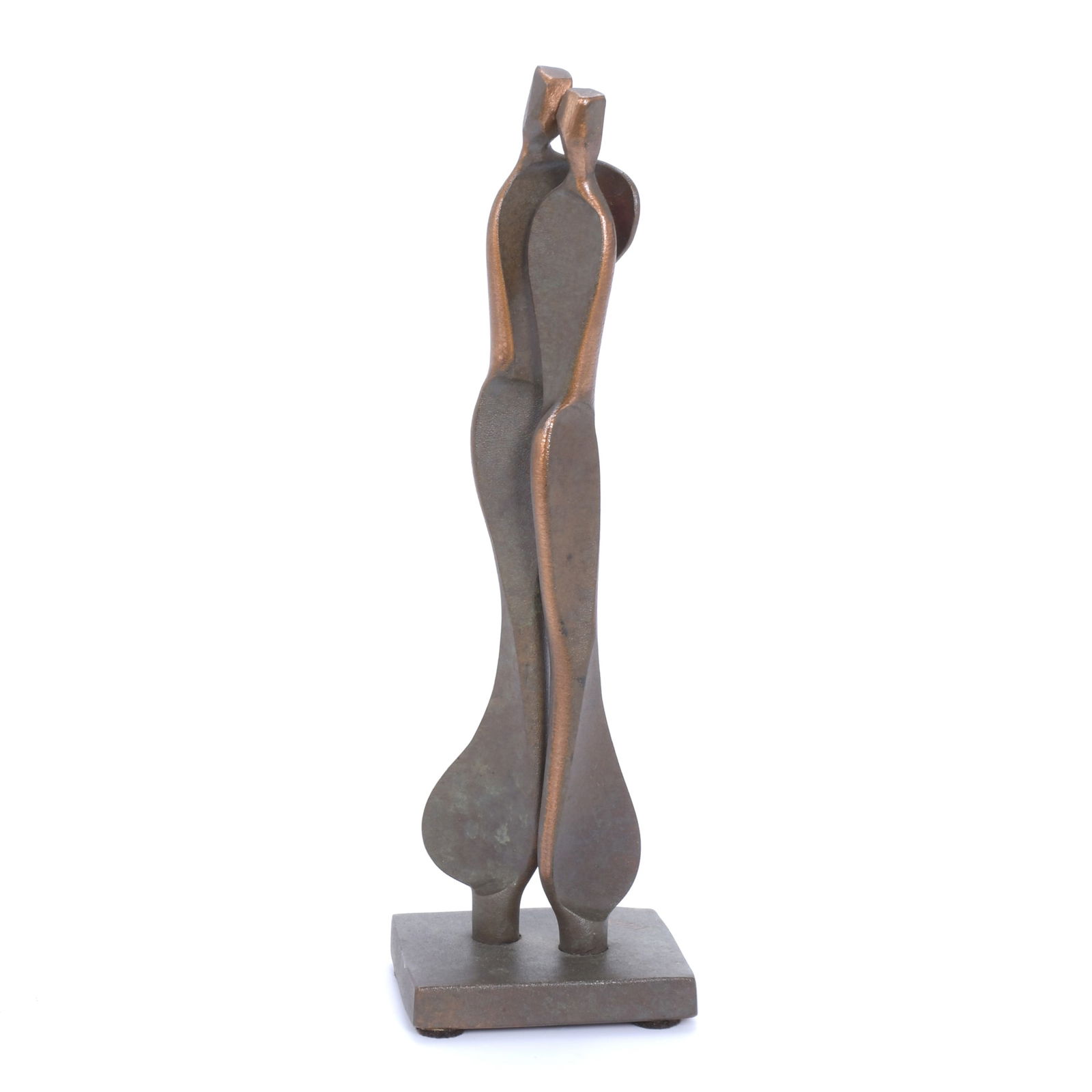 BORIS KRAMER (1969). SCULPTURE FROM THE SERIES "PARTNERS", "INTIMACY" MODEL.: Metal. Signature and label on the base. Height 25 cm.