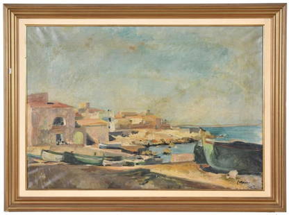 JOSEP MARIA PRIM GUYTO (1907-1973). "Costa Brava".: Oil on canvas.Signed.63 x 90 cm; 79.5 x 106 cm (frame).