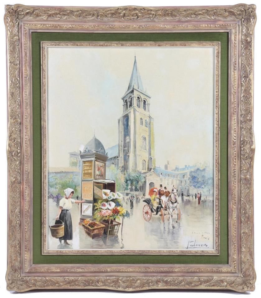 ALFREDO PALMERO DE GREGORIO, "MAESTRO PALMERO" (1901-1991). "SAINT GERMAIN DES PRES", Paris. (1 of 7)