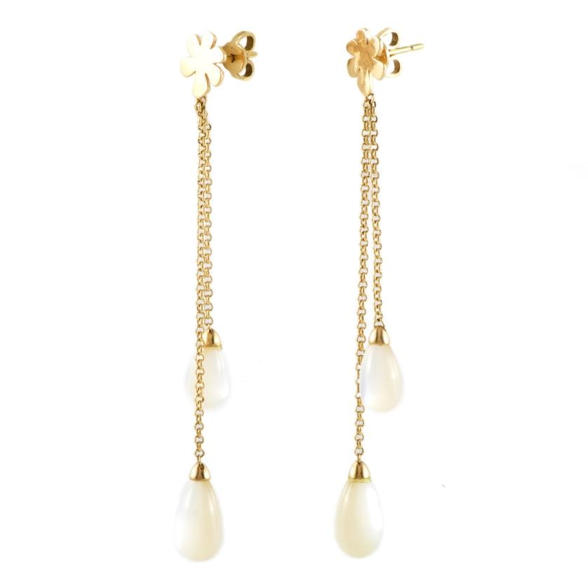 Long earrings with moonstone pendants. (1 of 1)