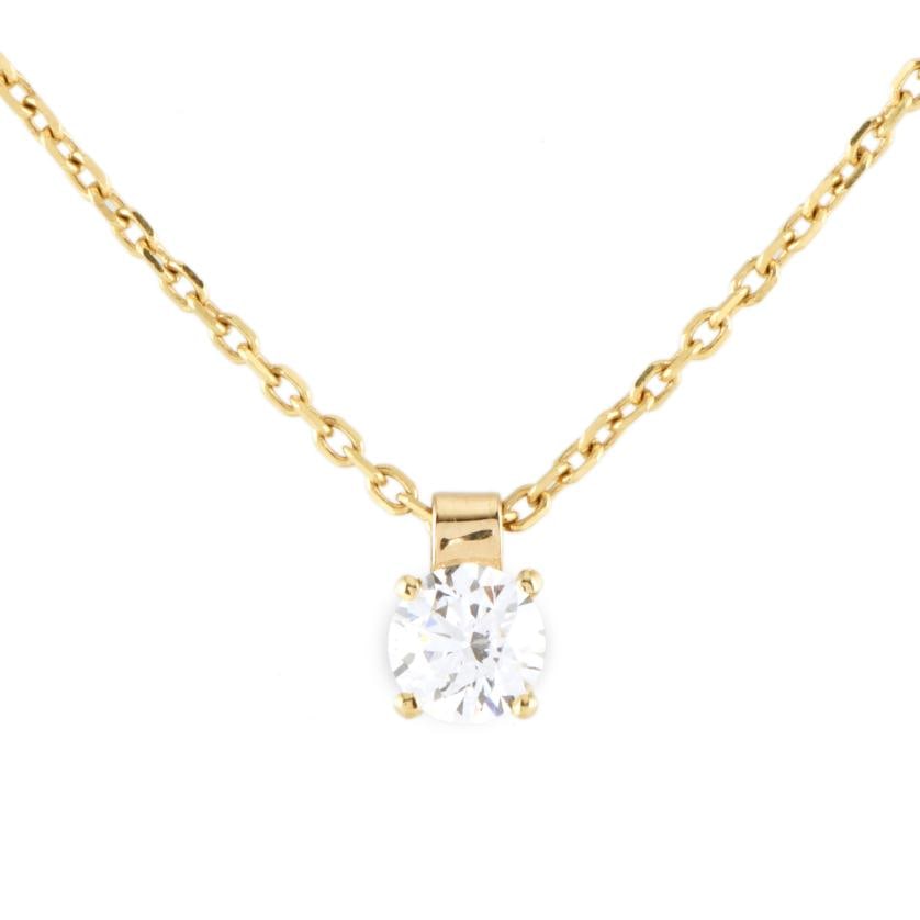 Necklace with solitaire diamond pendant. (1 of 2)