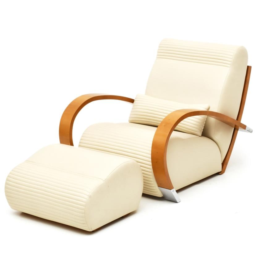 JAUME TRESSERRA (BARCELONA, 1943) 'Casablanca’ armchair with ottoman. (1 of 5)