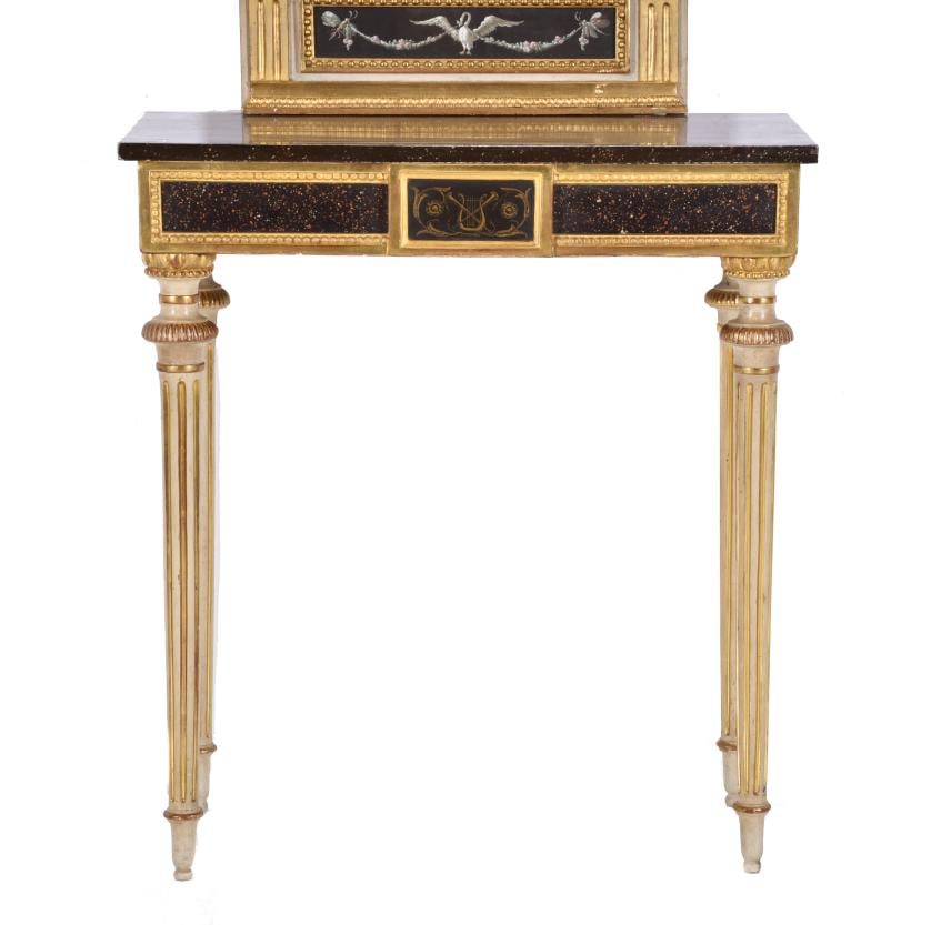 Late Gustavian console and trumeau, circa 1800. (1 of 8)