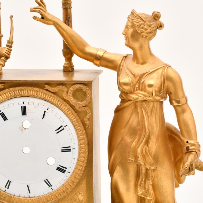 Empire-Restoration clock, circa 1815–1825 (1 of 5)