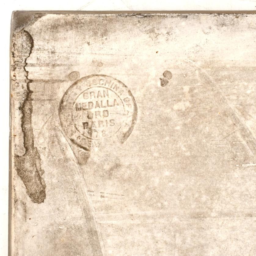 Tiles set, 20th century.: Plaster and enamel. Stamp on the back. 54 units. Approx. 20.5 x 32.5 cm (each unit).