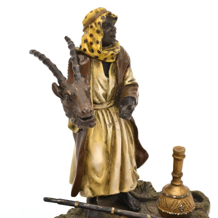 AFTER MODELS BY FRANZ BERGMAN. Figure of a hunter, 20th century. (1 of 3)