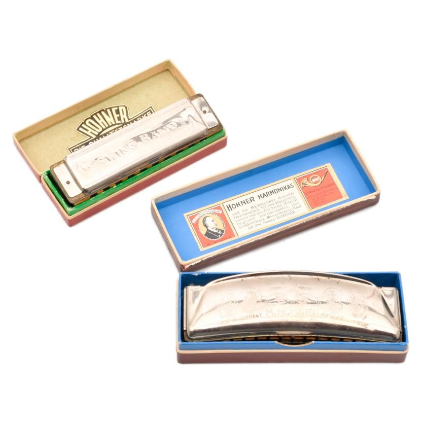 Pair of HOHNER harmonicas. (1 of 2)