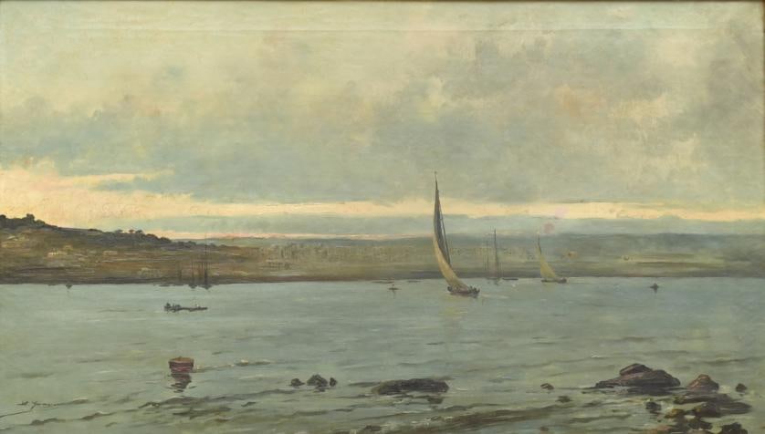 LLU?S GRANER (1863-1929) 'Seascape'. (1 of 4)